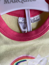 Load image into Gallery viewer, Marquise baby girl size 3-6 months Summer PJ set pink yellow rainbow, BNWT
