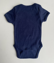 Load image into Gallery viewer, Unbranded baby size 6-12 months navy blue bodysuit t-shirt Paris France, EUC
