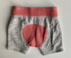 Country Road baby boy size 3-6 months grey marle red drawstring shorts, EUC